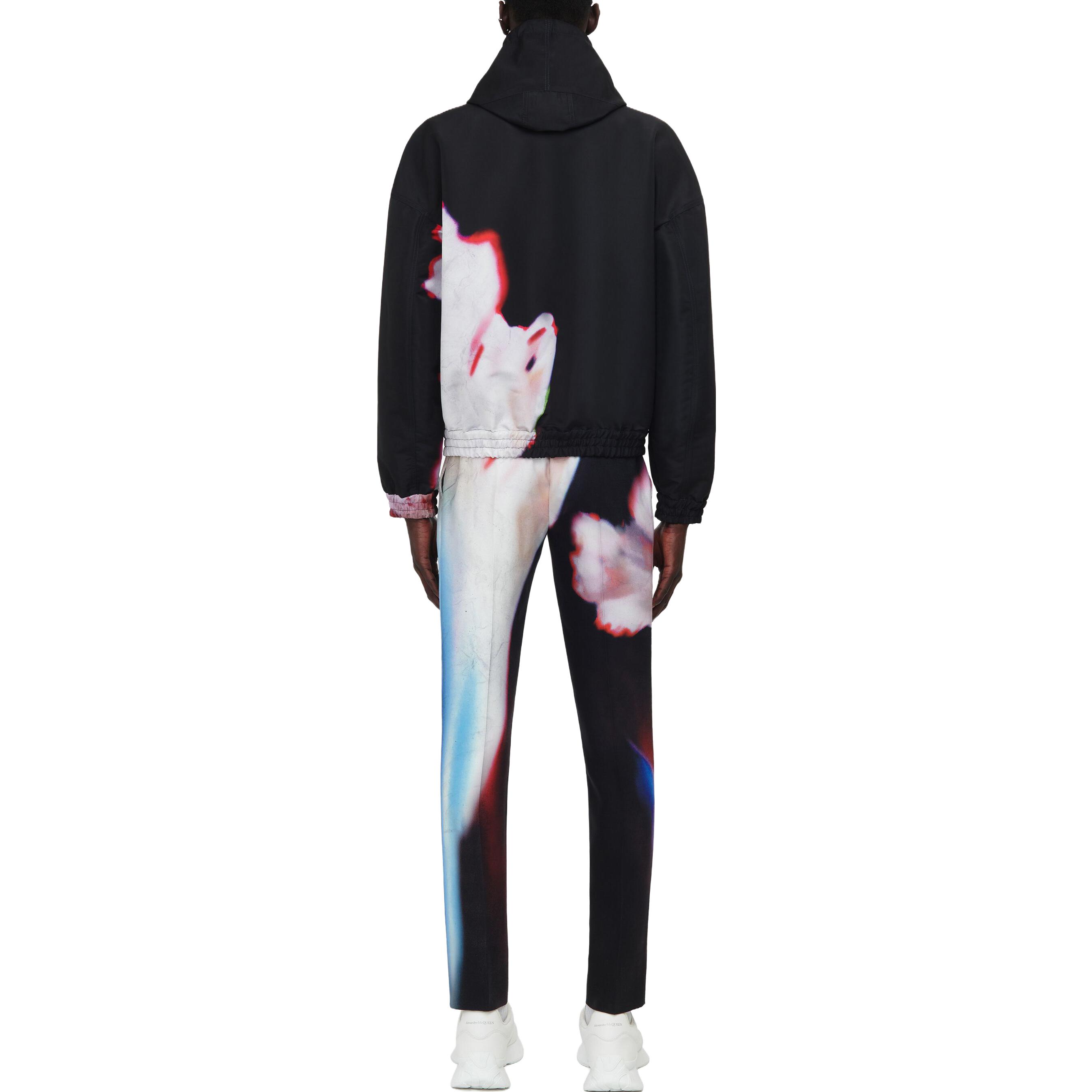 Shop Alexander McQueen Sudadera con Cremallera y Diseño Tie-Dye Negra 749857-QVR59-8500