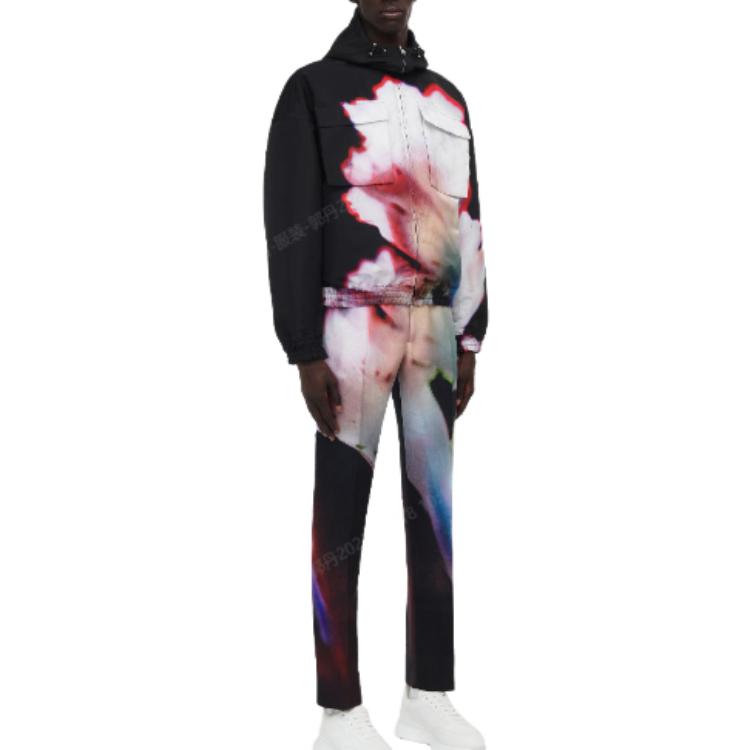 Purchase Alexander McQueen Sudadera con Cremallera y Diseño Tie-Dye Negra 749857-QVR59-8500