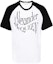 Buy Camiseta Cuello Redondo Alexander McQueen Blanca con Logo en Contraste. 781983-QTAA8-0909