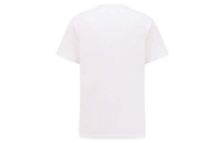 Lookbook Alexander McQueen Kemeja-T Putih Longgar Cetakan Tengkorak Lelaki. 776326-QTAAV-0909