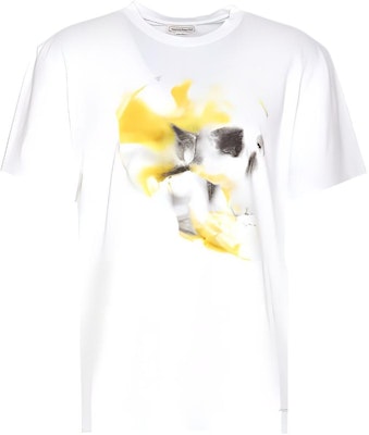 Alexander McQueen White Crewneck Skull Print T-Shirt 776336-QTAAL-0962 Buy Alexander McQueen White Crewneck Skull Print T-Shirt 776336-QTAAL-0962