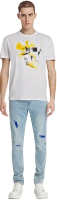 Alexander McQueen White Crewneck Skull Print T-Shirt 776336-QTAAL-0962 Shop Alexander McQueen White Crewneck Skull Print T-Shirt 776336-QTAAL-0962