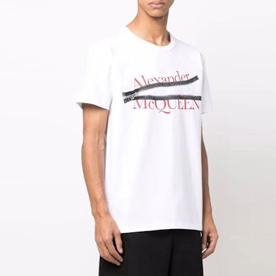 亚历山大麦昆 白色图案印花短袖T恤 688189-QSZ8A-0900 Purchase 亚历山大麦昆 白色图案印花短袖T恤 688189-QSZ8A-0900