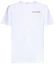 Order Alexander McQueen Logo Putih Baju-T Leher Bulat Gaya Kasual. 776281-QXAAB-9000