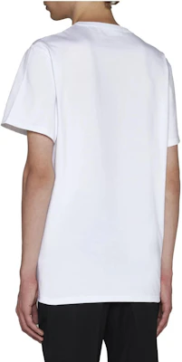 Alexander McQueen Logo Putih Baju-T Leher Bulat Gaya Kasual. 776281-QXAAB-9000 Purchase Alexander McQueen Logo Putih Baju-T Leher Bulat Gaya Kasual. 776281-QXAAB-9000