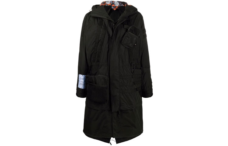 Alexander McQueen Albion Workwear Trench Coat - Black 638416-RQQ06-1000