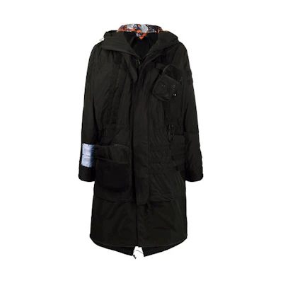 Alexander McQueen Albion Workwear Trench Coat - Black 638416-RQQ06-1000