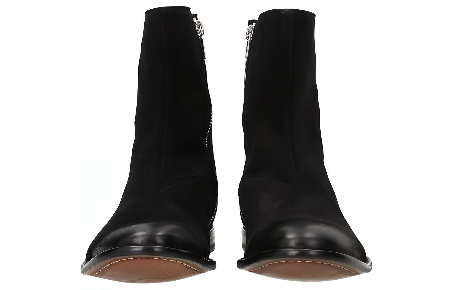 Purchase 亞歷山大·麥昆 休閒舒適 短靴 男款 黑色