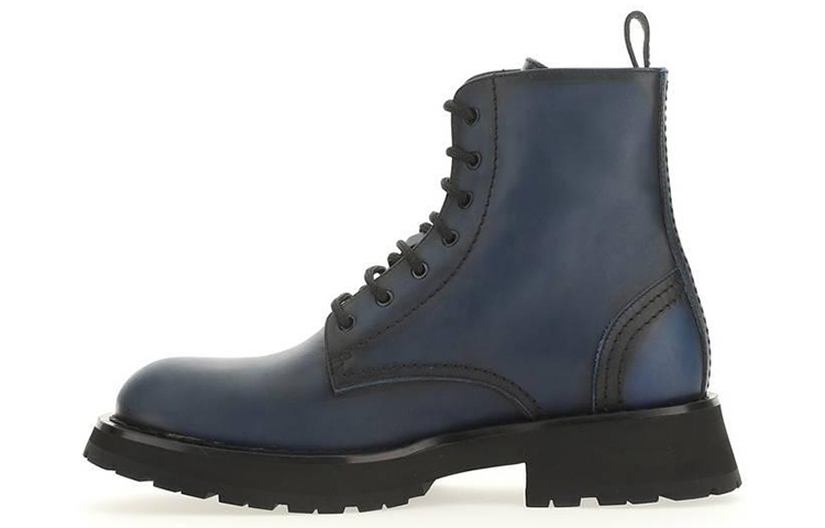 Alexander McQueen Ankle Boot 'Blue Black' 711119WHU341103
