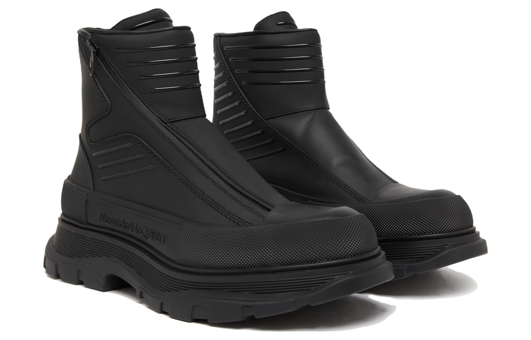 Lookbook Alexander McQueen 亞歷山大麥昆 時尚舒適 短靴 男款 黑色