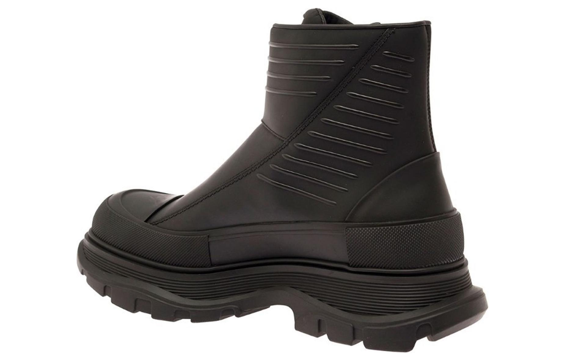 Shop Alexander McQueen 亞歷山大麥昆 時尚舒適 短靴 男款 黑色