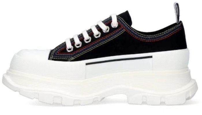 Alexander McQueen 黑白拼色厚底休闲鞋 662683W4MV4 Buy Alexander McQueen 黑白拼色厚底休闲鞋 662683W4MV4