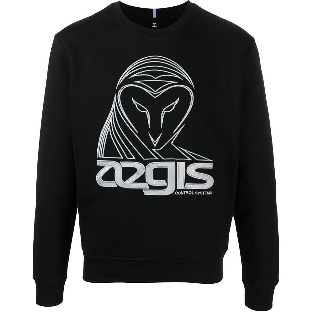 Alexander McQueen Black Alphabet Eagle Embroidered Crewneck Sweatshirt 624715RPT65