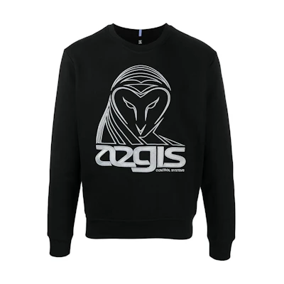 Alexander McQueen Black Alphabet Eagle Embroidered Crewneck Sweatshirt 624715RPT65