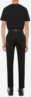 Alexander McQueen Kaos Hitam Logo Bordir Leher O-Crew 649876-QQZ56-0901 Purchase Alexander McQueen Kaos Hitam Logo Bordir Leher O-Crew 649876-QQZ56-0901