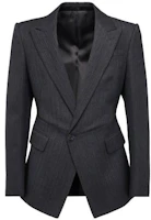Alexander McQueen Black Blazer with Suit Collar and Buttoned Long Sleeves 765164-QUAAU-1073 Alexander McQueen Black Blazer with Suit Collar and Buttoned Long Sleeves 765164-QUAAU-1073