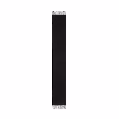 Alexander McQueen Black Cashmere Scarf Unisex. 5577124201Q1000