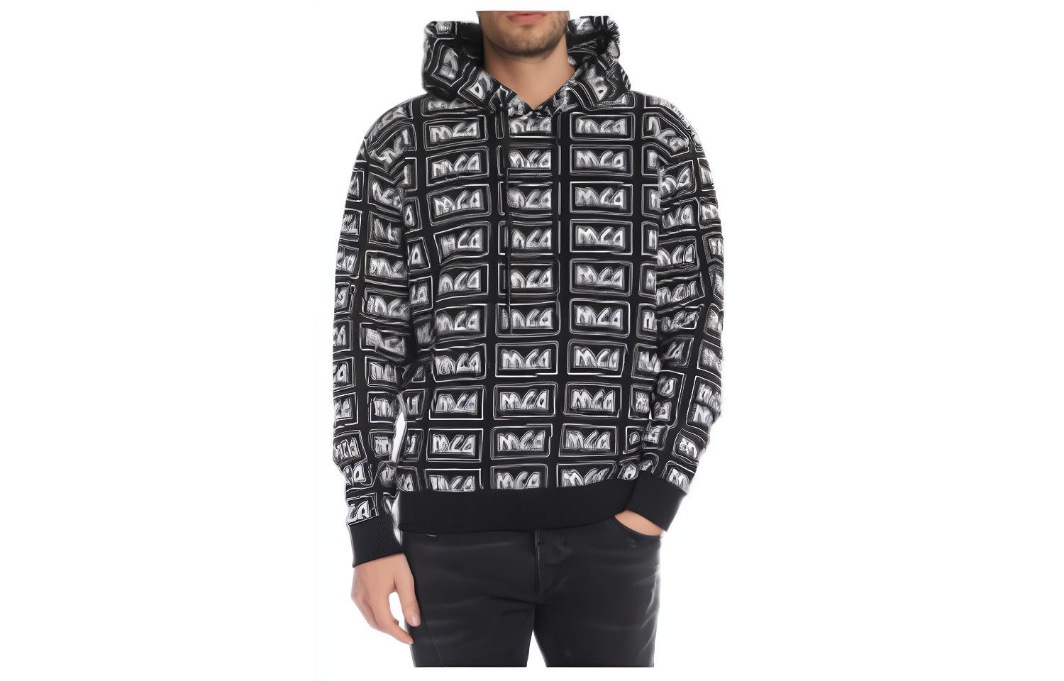 Alexander McQueen Black Casual Breathable Comfort Sweatshirt 494034-MT31-1000