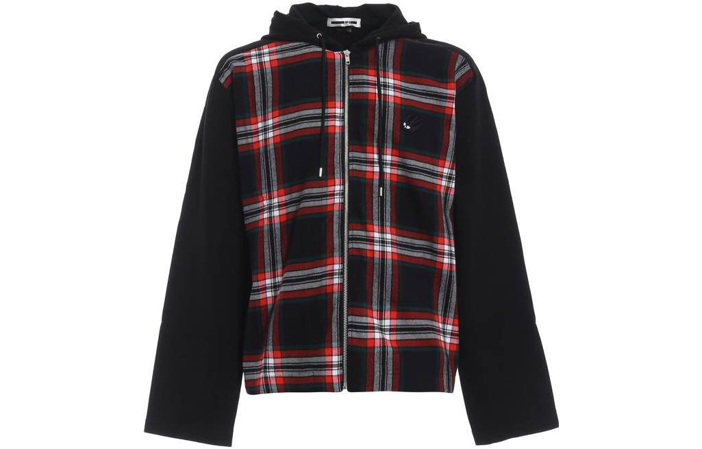 Alexander McQueen Black Checkered Hoodie Jacket 510116-RLQ15-10