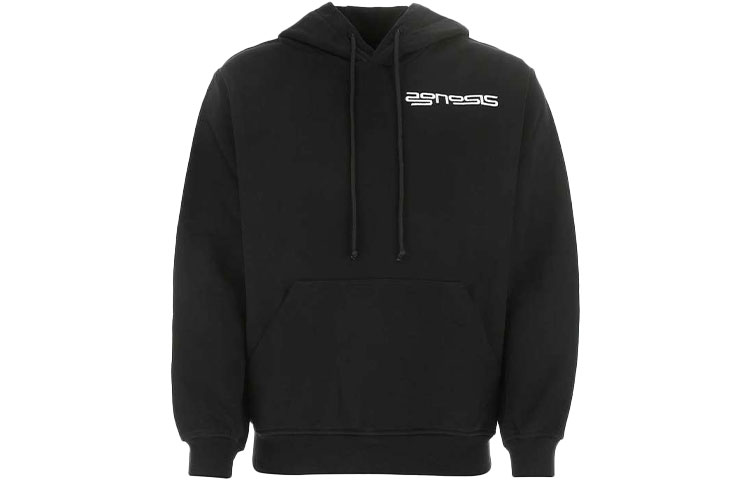 Alexander McQueen Black Cotton Pullover Sweatshirt 624727-RQT04-1000