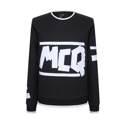 Alexander McQueen Black Crewneck Long Sleeve Sweatshirt 348041-RFR39-1000