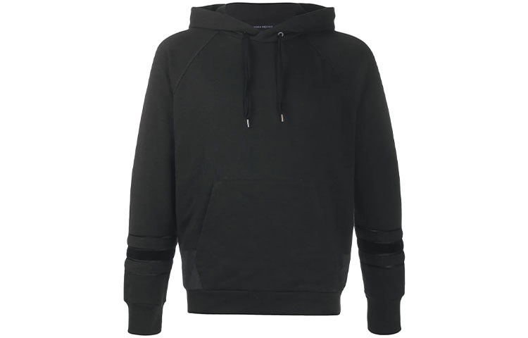 Alexander McQueen Black Drawstring Lace-Up Hoodie 438428-QHX13-1000
