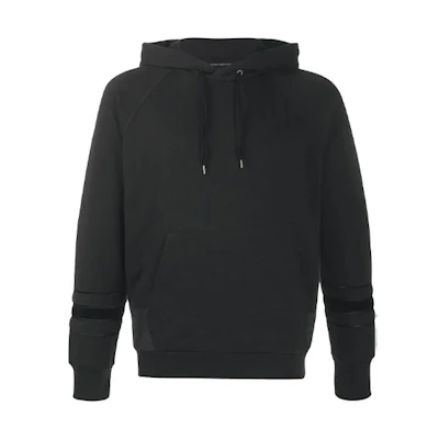 Alexander McQueen Black Drawstring Lace-Up Hoodie 438428-QHX13-1000
