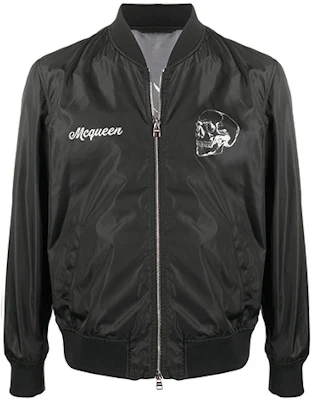 Chaqueta Bomber Negra con Calavera Floral de Alexander McQueen 615631-QPR72 Buy Chaqueta Bomber Negra con Calavera Floral de Alexander McQueen 615631-QPR72