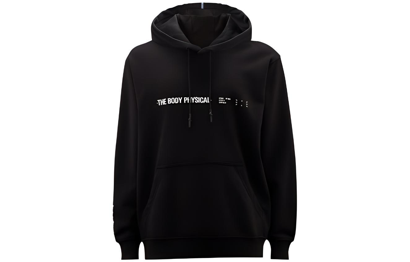 Alexander McQueen Black Hoodie with Contrast Letter Print Design 624727-RST84-1000