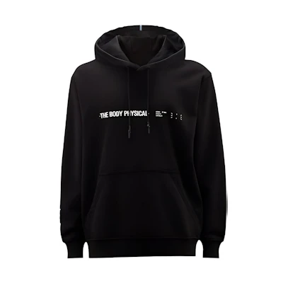 Alexander McQueen Black Hoodie with Contrast Letter Print Design 624727-RST84-1000