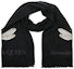 Lookbook 亞歷山大麥昆 黑色昆蟲圖案提花針織圍巾 - 男女通用 7751694249Q1078