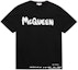 Order Alexander McQueen Black Letter Print T-Shirt 622104QPZ570901