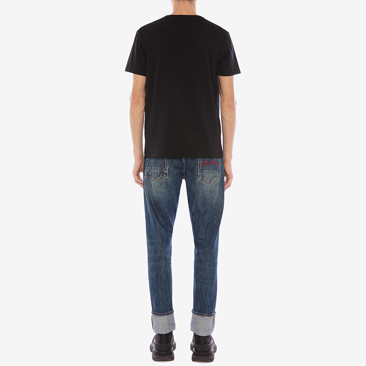 Details for Alexander McQueen Black Letter Print T-Shirt 622104QPZ570901