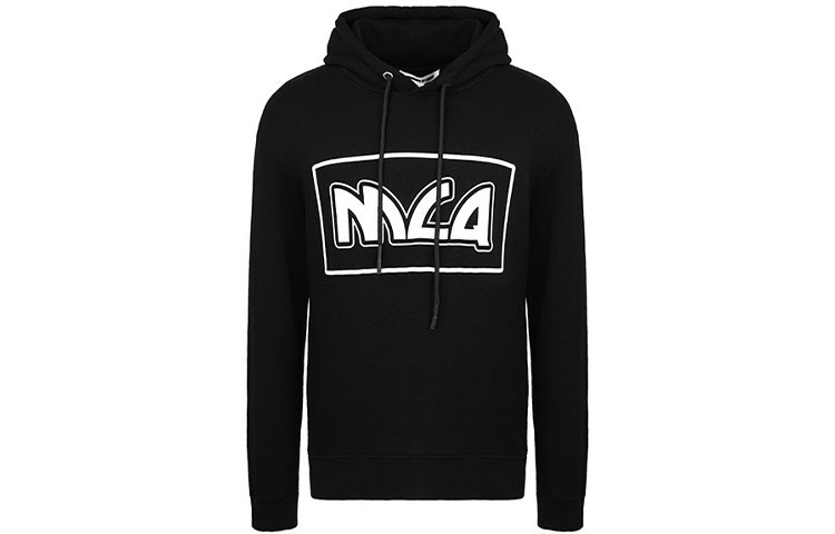 Alexander McQueen Black Logo Print Oversized Hoodie 494034R-MT36-1000