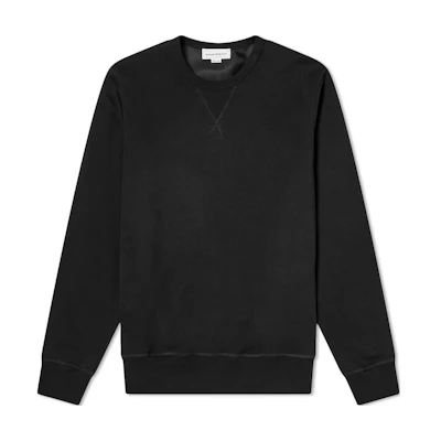 Alexander McQueen Black Logo Printed Crewneck Sweatshirt 659608-QRX43-1000