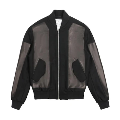 Alexander McQueen Black Long Sleeve V-Neck Zip Jacket 379423-RFQ10-1000