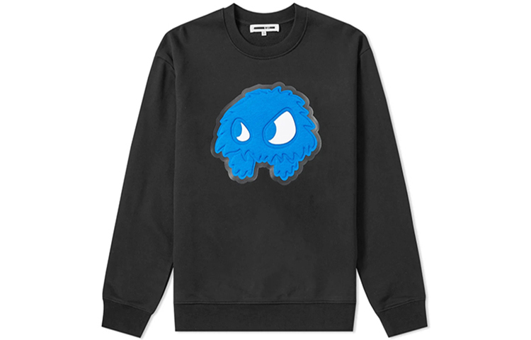 Alexander McQueen Black Monster Graphic Unisex Sweatshirt 415099-RNT48-1152