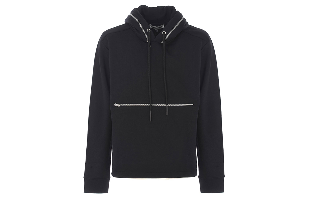 Alexander McQueen Black Pullover Hoodie Long Sleeve 524162-RMT07-1000