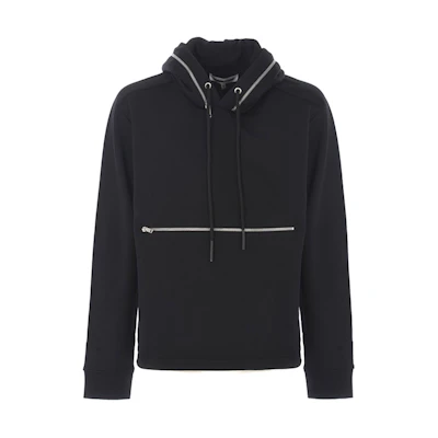Alexander McQueen Black Pullover Hoodie Long Sleeve 524162-RMT07-1000