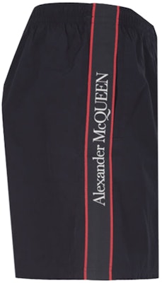 알렉산더 맥퀸 블랙 로고 탄성 허리 캐주얼 쇼츠 603050-4419Q-1000 Shop 알렉산더 맥퀸 블랙 로고 탄성 허리 캐주얼 쇼츠 603050-4419Q-1000