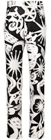 Alexander McQueen Black Slim Fit Casual Pants with Large Print Design 666206-QRW80-BLACK Alexander McQueen Black Slim Fit Casual Pants with Large Print Design 666206-QRW80-BLACK