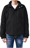 Alexander McQueen Black Solid Color Stand Collar Loose Fit Jacket 695908-RTA15-1000 Alexander McQueen Black Solid Color Stand Collar Loose Fit Jacket 695908-RTA15-1000