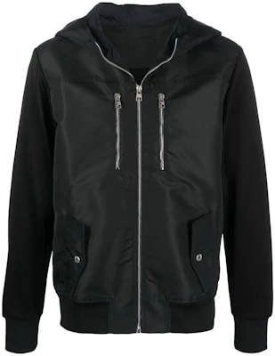 Alexander McQueen Black Solid Color Zip-Up Hooded Jacket 694388-QTX53-1000 Buy Alexander McQueen Black Solid Color Zip-Up Hooded Jacket 694388-QTX53-1000