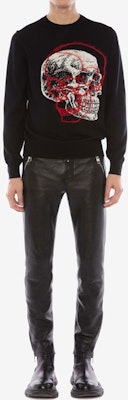 アレキサンダー マックイーン ブラック ウール クルーネック プルオーバー セーター 626440Q1WZF1033 Lookbook アレキサンダー マックイーン ブラック ウール クルーネック プルオーバー セーター 626440Q1WZF1033