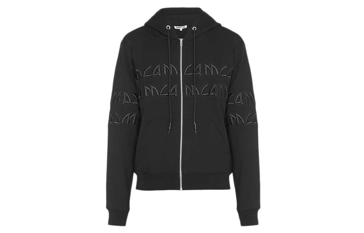 Alexander McQueen Black Zip Hoodie Jacket 441386-RMJ77-1000