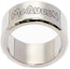 Order Alexander McQueen Brass Letter Logo Minimalist Ring for Men 728450J160Y0446