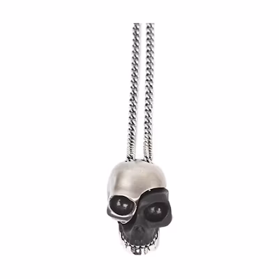 Alexander McQueen Brass Necklace Unisex Silver 554496-IAG2Z-1027