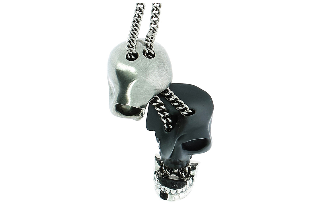 Purchase 亞歷山大·麥昆 男女款銀色黃銅項鍊 554496-IAG2Z-1027