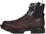 But Chelsea Alexander McQueen Calfskin Bertali 'Coklat Hitam' 667912WHRWM2754