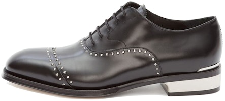 Alexander McQueen Calfskin Metal Heel Sneaker 'Black' 627211WHYI21081 Alexander McQueen Calfskin Metal Heel Sneaker 'Black' 627211WHYI21081